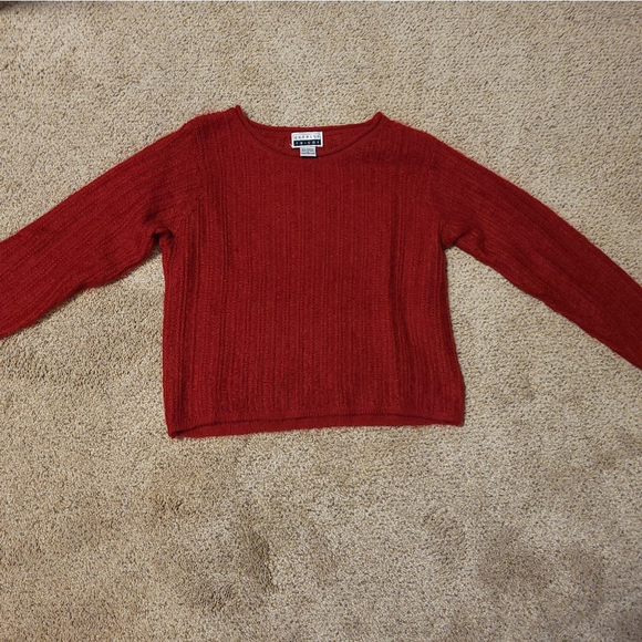 Express Mohair Sweater Size S Red - Picture 3 of 7